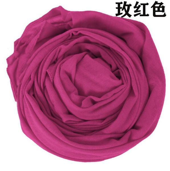 

#00017 autumn and winter solid color monochromatic mercerized cotton ladies scarf stretch and breathable indian jersey gauze sc, Black;yellow