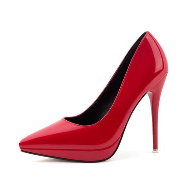 

dress shoes 2021 women high heels pumps lady pointed toe female escarpins footwear nude for wedding, Black