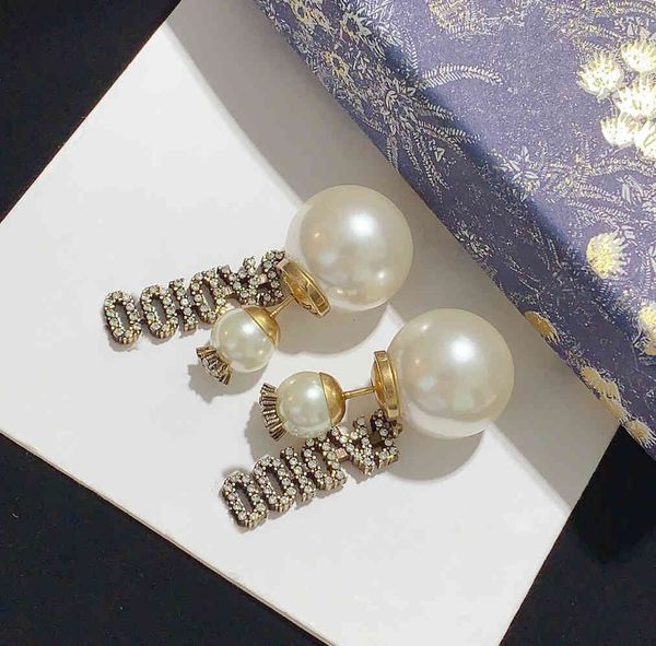 

d home / dijia 925 sier needle full drill earrings, Golden