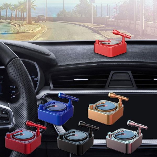 

car air freshener rotatable solar phonograph perfume clip fresh fragran 77hf