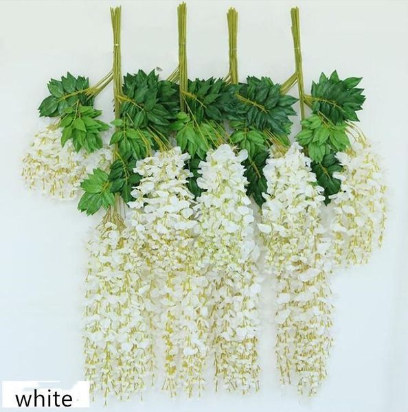 

simulation artificial silk flowers beautiful wisteria vine birthday christmas ornaments for party wedding decorative & wreaths