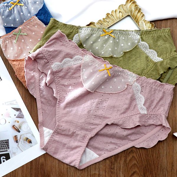 

2pieces/lot cute womens panties plus size new bow traceless mesh lace underwear ladies briefs of large sizes underwear for women 2021, Black;pink