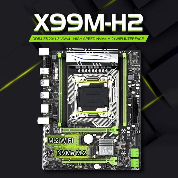 

product x99 motherboard lga 2011-3 socket support e5 v3 v4 cpu and 4*ddr4 ecc reg ram with 2*pcie-16x ssd m.2 nvme, wifi motherboards