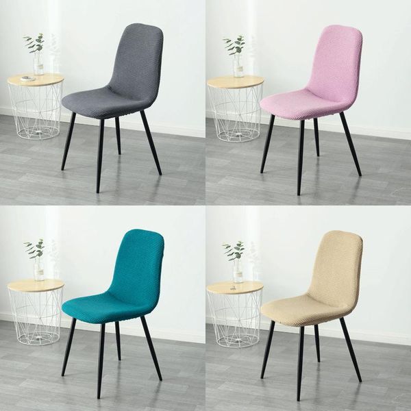 

corn fleece elastic home arc dining chair stool cover washable armless shell banquet el slipcover seat case covers