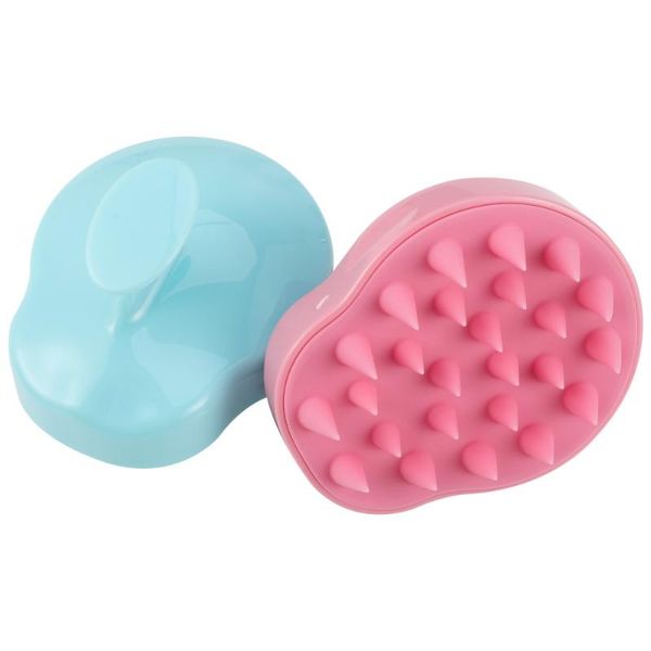 

2pcs hair scalp brush shampoo massager washing comb brushes, Silver