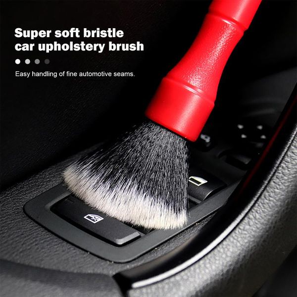 

car sponge cleaning detailing set dashboard air vents outlet clean brush tools auto handle soft hair brushes washing accessories
