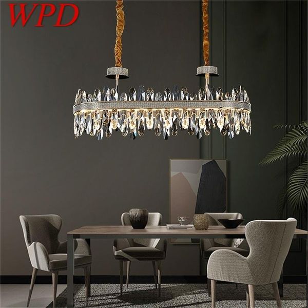 

chandeliers wpd chandelier oval pendant lamp postmodern creative crystal light fixture for home living dining room