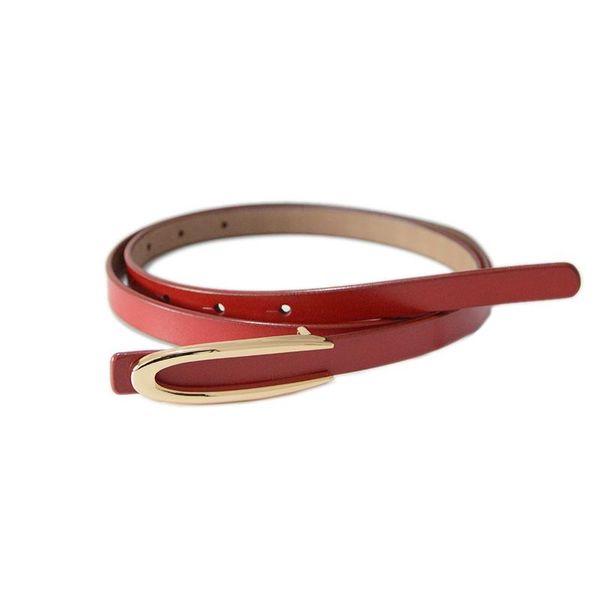 

belts [ewq] 2021 fashion vintage all-match elastic waist paint leather thin belt for women personally with metal buckle 8y367, Black;brown