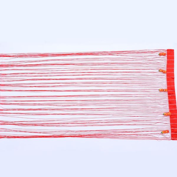 

curtain & drapes 100x200cm red door string panel rose beaded wall window room divider tassel for home wedding party