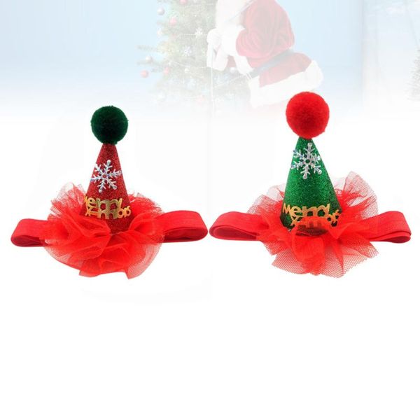 

dog apparel 2pcs christmas pet hats puppy cat xmas holiday costume caps decorative