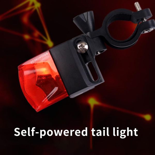 

bike lights bicycle taillight multi lighting no need to charge electromagnetic induction led light flash tail rear