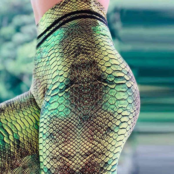 

legging ogilvy mather 2021 women s simulation digital snake print broek colorful high tail skinny, Black