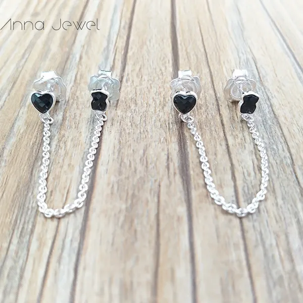 Orecchini a forma di orso in argento sterling 925 per donne Set di ciondoli carini Set di orecchini a bottone per feste di matrimonio Regalo di compleanno per orecchini neri Simmetria Trendsetter Lady Annajewel