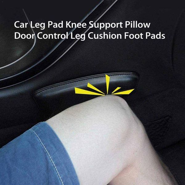 

seat cushions 2pcs car knee cushion pad leg thigh support interior universal soft pillow leather