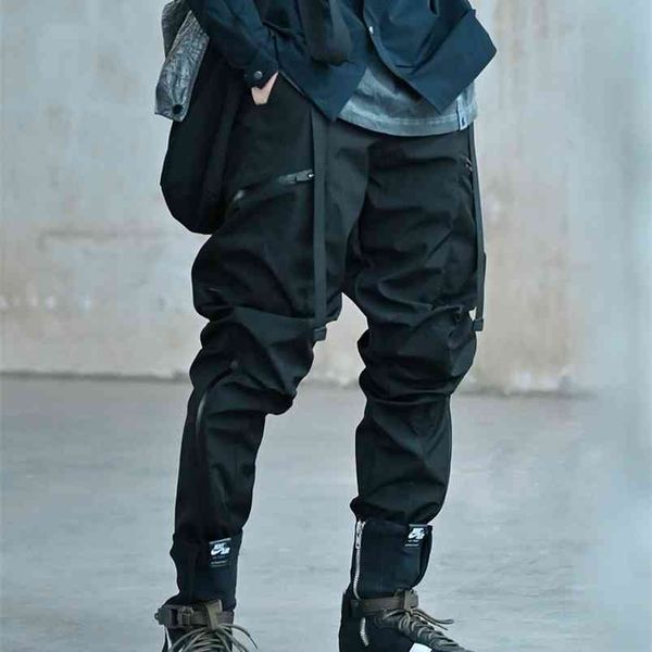 

reindee lusion fw20 molle system waterproof pants fast waist adjustment techwear streetwear 210715, Black