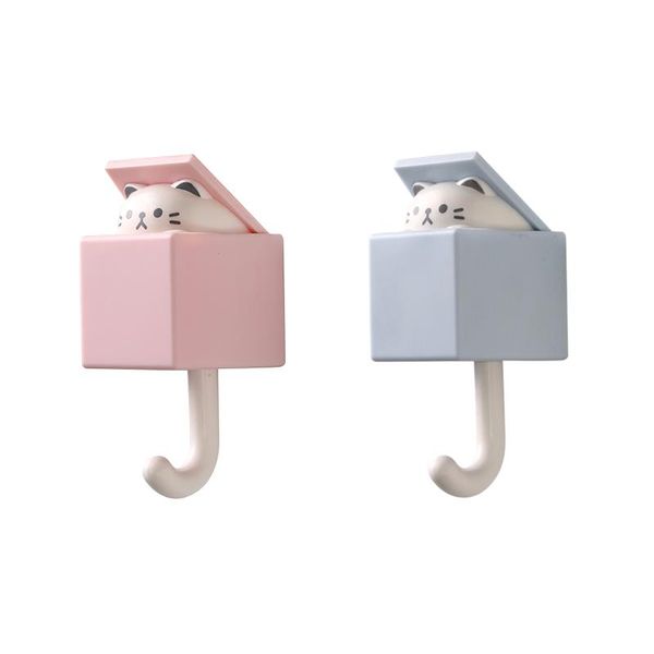 

hooks & rails 2pcs home decor for towel animal shape kitchen durable self adhesive hanging clothes bathroom cute wall hook bags storage