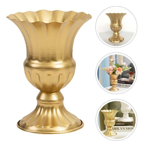 

vases creative flower pot wrought iron planting vase wedding decoration