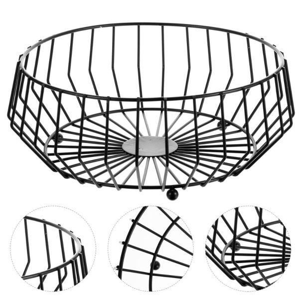 

storage baskets iron fruit bowl holder vegetable toiletries basket for home kitchen