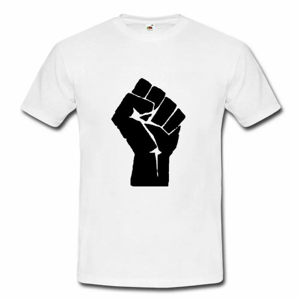

black lives matter t-shirt anti racism protest justice blm tee brand new, White;black