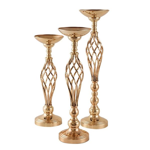 

european style lron flower stand metal candle holders large size gold holiday wedding home decoration candlestick