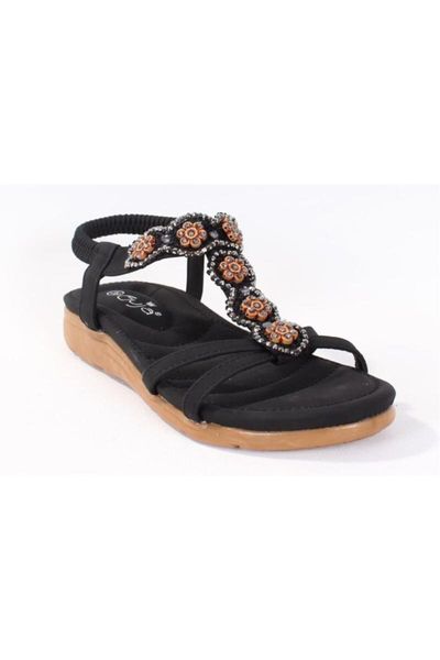 

sandals cubic zirconia women black sandals/black/40 number