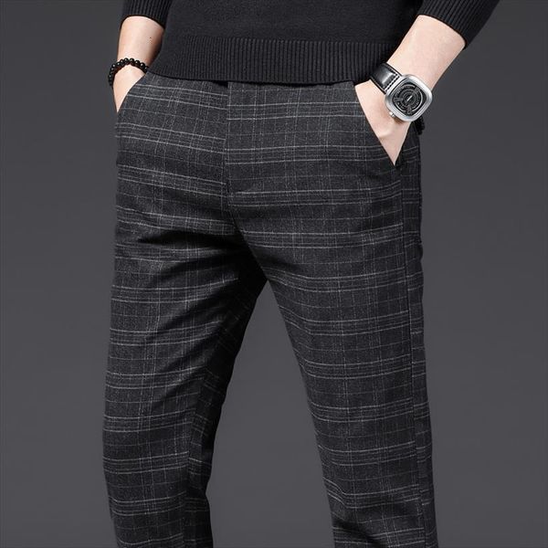 

autumn winter casual cotton straight women pants fit chinos fashion lace up elastic waist black trousers male brand clothing