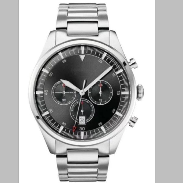 

wristwatches 2021 model quartz analogue chronograph military diving 1513712 waterproof 1513713 wristwatch 44mm mens 1513714 with box, Slivery;brown