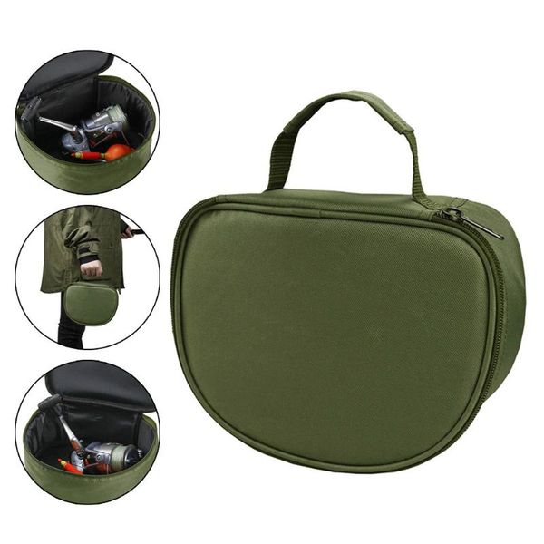 

large capacity fishing reel bag with handle oxford cloth outdoor tackle portable case cover for spinning/raft accessories