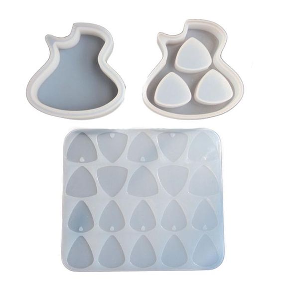 

craft tools guitar pick resin molds case musical keychain