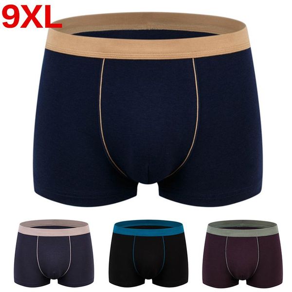 

underpants men's boxer pantie underpant lot big size xxxxl loose under wear large short cotton plus 6xl 7xl 8xl 9xl underwear male, Black;white