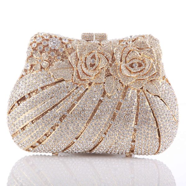 

handmade hollow out party crystal evening bag