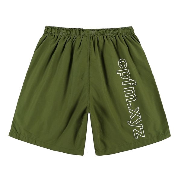 

men's shorts high street elastic waist letter five stars print men and women striped casual oversize summer point pants 6kc5, White;black