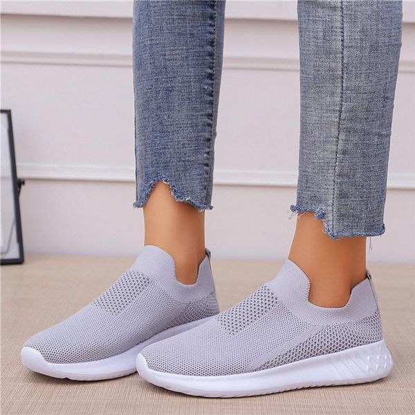 

sports shoes women's flying weaving socks sneakers casual student running drop sportschoenen sandals, Black