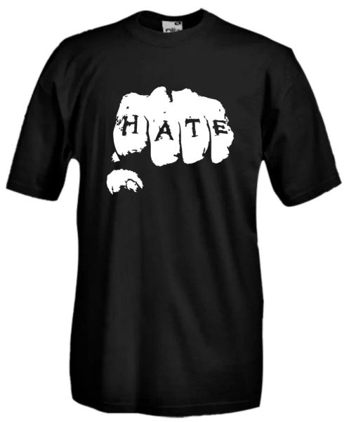 

grid hate p35 martial arts boxing kick boxing t-shirt muay thai mma, White;black