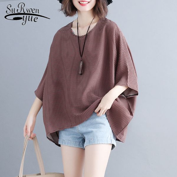 

women large size short shirt summer style casual and comfort lady o neck women fashion loose wild 2611 50 210521, White