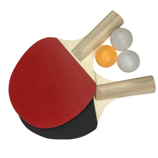 

table tennis raquets rubber faced racket beginner training -pong board set