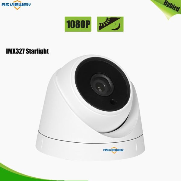

cameras starvis low noise sony imx327 3.6mm lens indoor dome camera with 2pcs array leds and black glasses 20m ir distance as-mhd2308rh