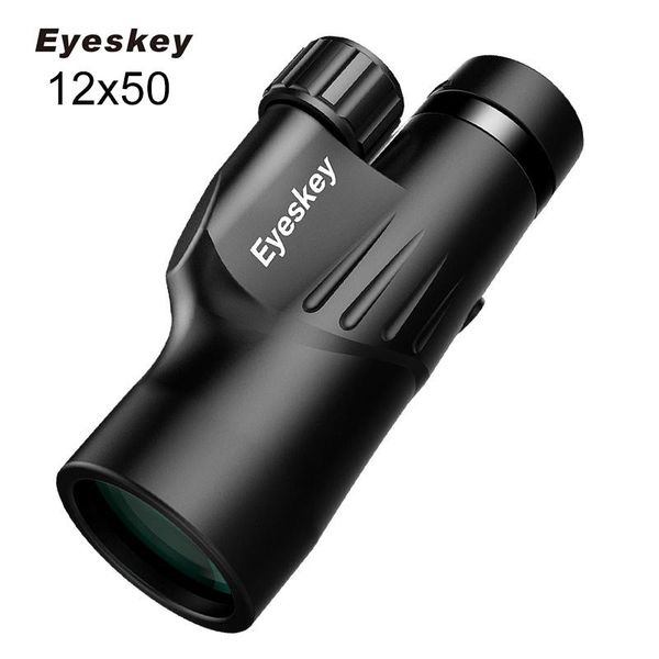

telescope & binoculars eyeskey high power 12x50 monocular waterproof bak4 hd professional military outdoor hunting camping scopes with tripo
