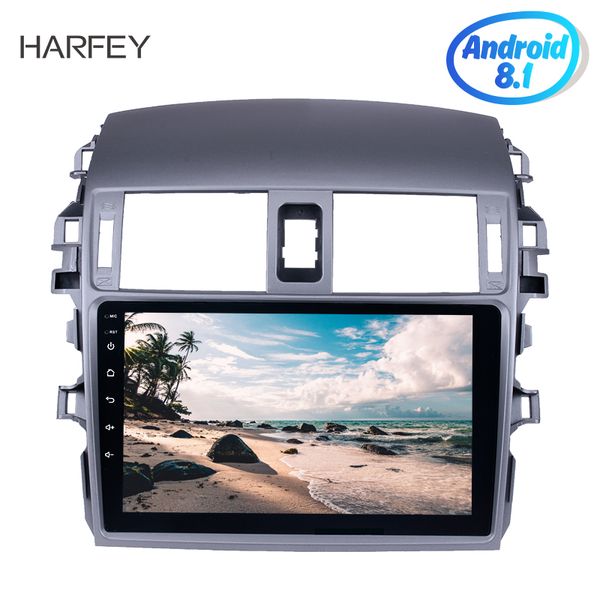 

car dvd radio 2din android 9 inch wifi bluetooth 4-core multimedia player for 2007-2010 toyota old corolla head unit