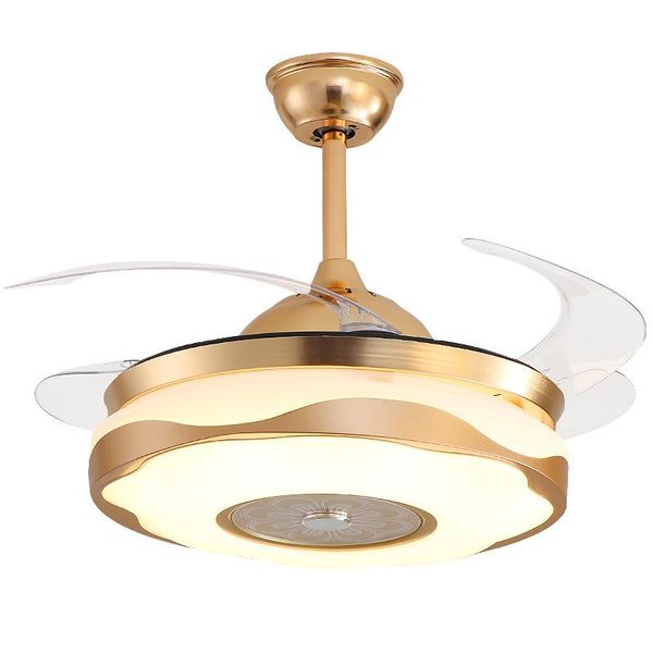 Ventilatori da soffitto Nordic Luxury Fan Lamp Bedroom Decor Modern For Living Room Ventilador De Techo BC50DD