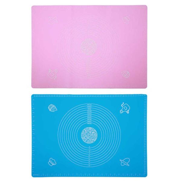 

thicken silicone kneading dough mat scale non-stick kitchen baking tool cake board soft high temperature rolling pad & pastry tools