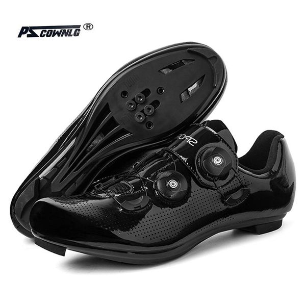 

cycling footwear spd shoes mtb sneakers men women mountain bicycle male ultralight road route racing trainers sapatilha ciclismo, Black