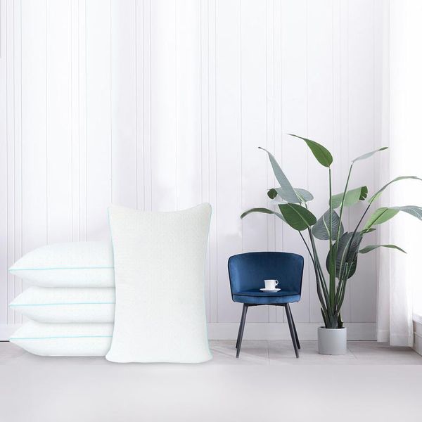

pillow [us stock]memory foam pillows w/ shredded high resilience loft premium bedding for cooling sleeping