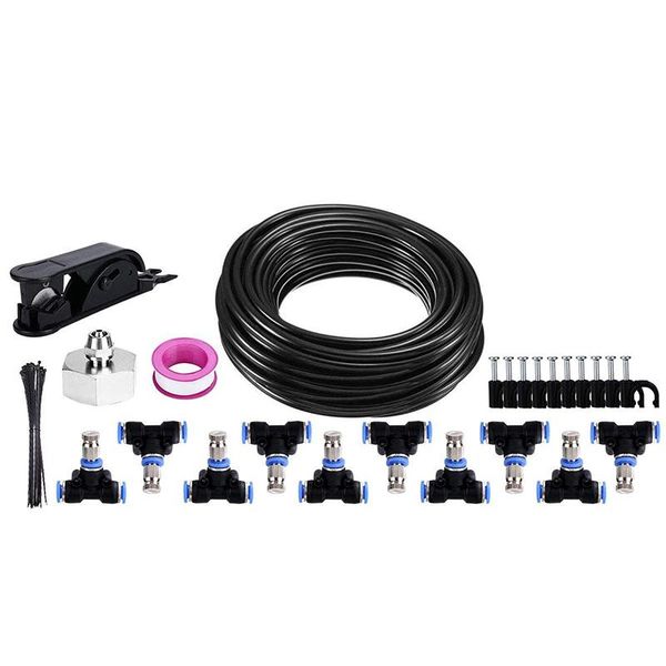 

watering equipments 10m irrigation spray cooling kit, outdoor garden kit (10 nozzles)
