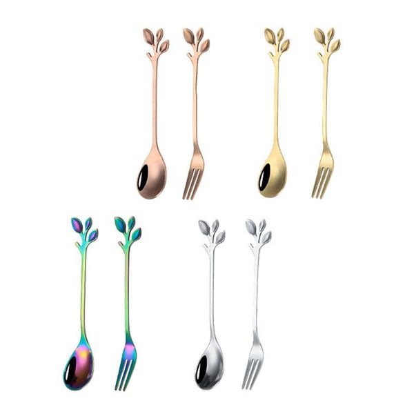 

forks 1 set durable mixing spoons and creative fruit dessert