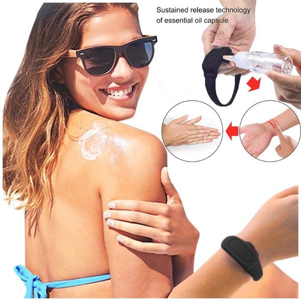 

storage bottles & jars portable wristband hand dispenser this wearable sanitizer pumps disinfectant bracelet dispensing tool