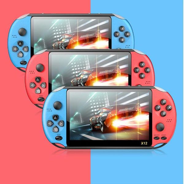 

coolbaby 5.1 inch x12 handheld game console nostalgic puzzle machine double joystick support mp4 for children gift portable players