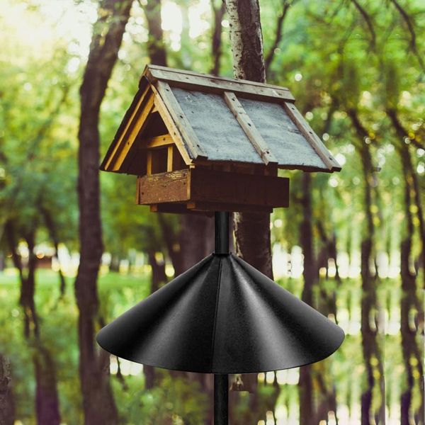 

other bird supplies 1pc detachable iron squirrel baffle bezel 16-inch used to protect the gardening feeder with 7pcs diy stickers