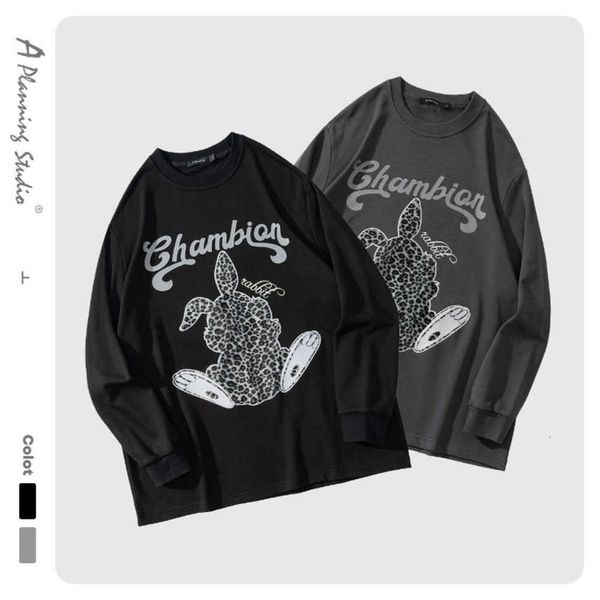 

fashion brand new round collar oversize loose autumn sweater, Black