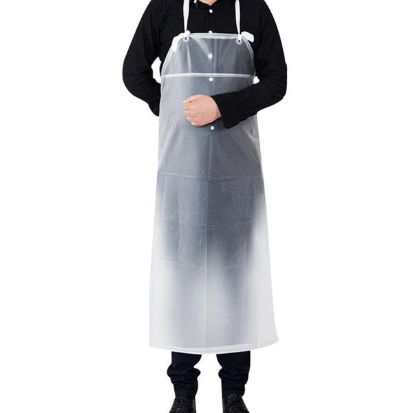 

aprons sleeveless thicken baking transparent clear solid heavy duty restaurant cooking kitchen waterproof apron pvc home chef